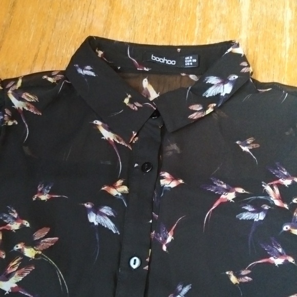 Black Button Up Dress - Picture 2 of 3